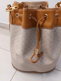 Gucci secchiello vintage tela monogrammata gg picc
