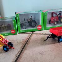 Siku Ros trattore Porsche Ferguson TE rimorchio 