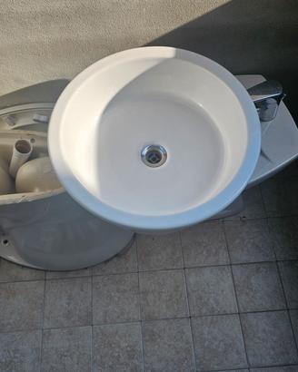 Lavabo rotondo da appoggio
