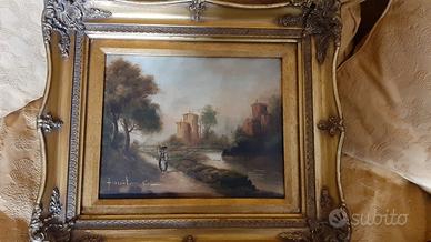 quadro dipinto olio paesaggio