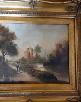 quadro dipinto olio paesaggio