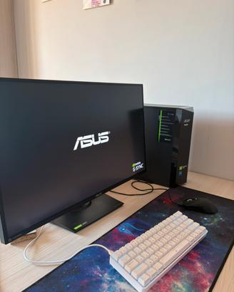 Pc Gaming+Monitor+Tastiera+Mouse