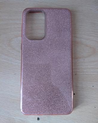 Cover Samsung A33 5G glitterata rosa stupenda