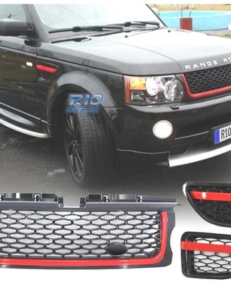 GRIGLIA RANGE ROVER SPORT 05-09 LOOK NERA ROSSA ED