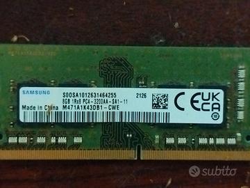 16 GB RAM  DDR4 SODIMM  3200 SAMSUNG