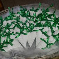 Cuori in polvere di ceramica, bomboniere