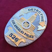 Placca originale ex LAPD Los Angeles Police Dept.