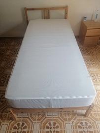 Letto singolo IKEA + rete + materasso