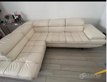 Divano artigianale in pelle Max Divani