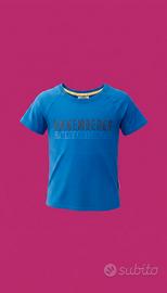 T-shirt bambino Bikkembergs blu conlogo