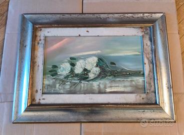 quadro rose bianche di Gianni Bignami 