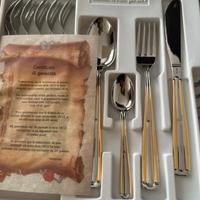Posate Nuove con oro zecchino