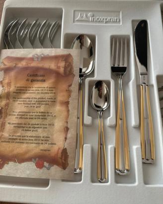 Posate Nuove con oro zecchino