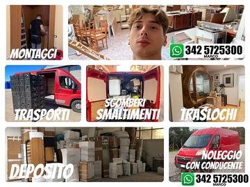 Traslochi, Trasporti, Sgomberi, Montaggi e Ncc