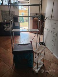 scaffale,porta biancheria,carrellino salvaspazio