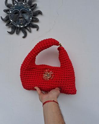 Borsa hobo corallo