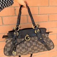 Tosca Blu borsa monogram marrone vintage y2k