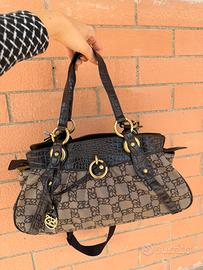 Tosca Blu borsa monogram marrone vintage y2k