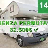 CAMPER CHALLENGER FORD MANSARDATO 6 POSTI DINETTE 