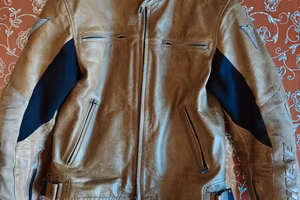 Giacca in pelle vintage Dainese taglia 54 tabacco