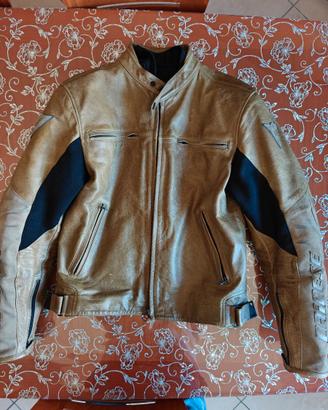 Giacca in pelle vintage Dainese taglia 54 tabacco