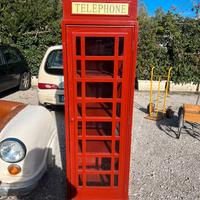 cabina telefonica londinese da arredamento