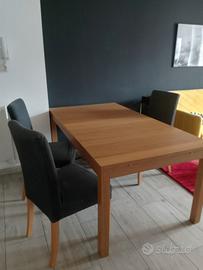 Tavolo  Pranzo IKEA 175x95 + 4 Sedie rifoderabili