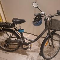 Bicicletta a pedalata assistita btwin unisex