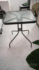 tavolino ferro e plexiglass 