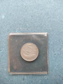 Splendida 5 lire del 1956 Repubblica Italiana