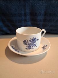 tazza da tè Richard Ginori fiori blu Savona