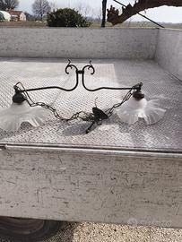 lampadario per cucina country 