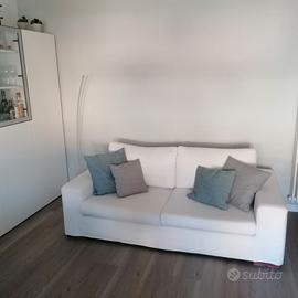 Divano 3 posti, grezzo cotone, L 203 P 98 H 66