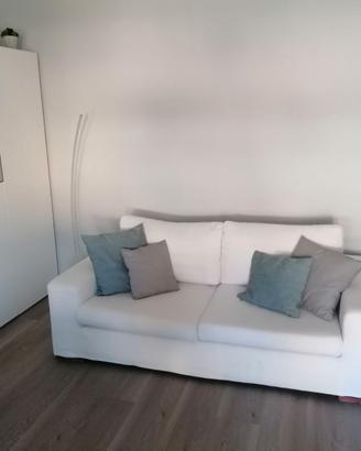 Divano 3 posti, grezzo cotone, L 203 P 98 H 66