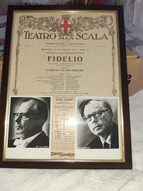 TEATRO ALLA SCALA -Locandina 1974 KARL BOHM