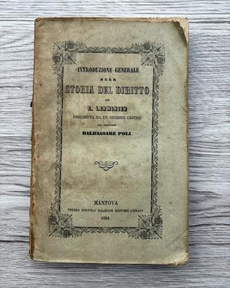 Libro Storia del diritto originale