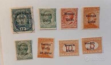 Venezia Giulia 1918/19- 8 francobolli