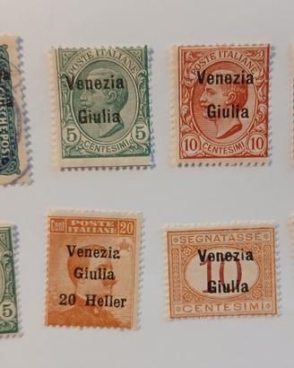 Venezia Giulia 1918/19- 8 francobolli
