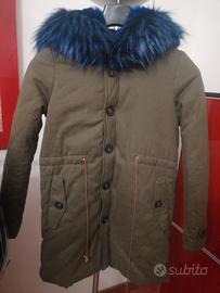 Parka invernale con pelliccia ecologica rimovibile