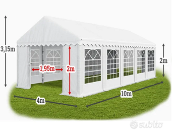 tendone per feste varie misure da 3x6 a 6x12