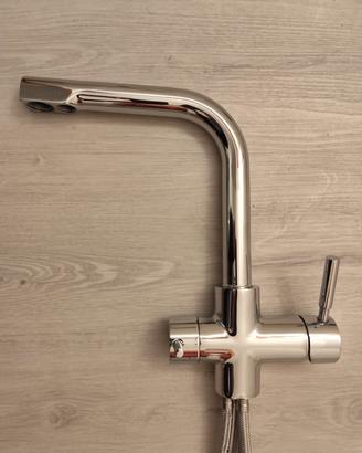 Rubinetto Miscelatore Cucina 3 Vie Cromo Lucido - 