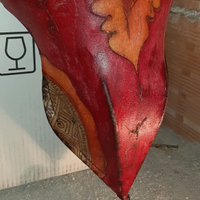 Paralume etnico in pelle per applique