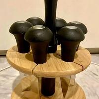 Set 6 coltelli formaggi cucina brandani acciaio