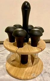 Set 6 coltelli formaggi cucina brandani acciaio