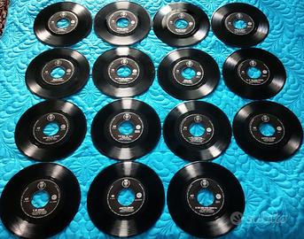 15 dischi vinile 45 giri anni '60 dapporto e altri