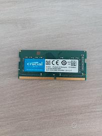memoria SODIMM 4gb  ddr4 2400 3200