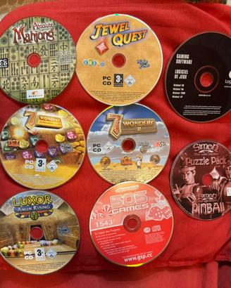 Lotto n. 8 CD giochi per PC