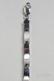 Braccialetto semirigido in argento - 23 cm