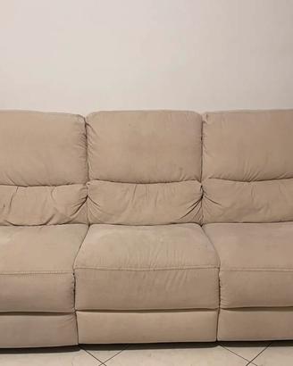 Divano 3 posti con relax elettrci