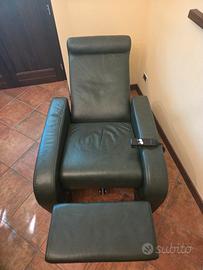 Poltrona relax elettrica VERA PELLE - Motore OKIN